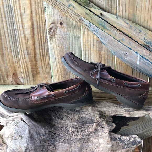 Sperry Top-Siders Brown Leather Lace Up Boat Shoes main image 5